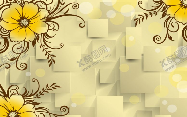 编号：65851109232135395228【酷图网】源文件下载-花卉背景墙