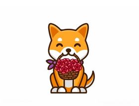 卡通柴犬