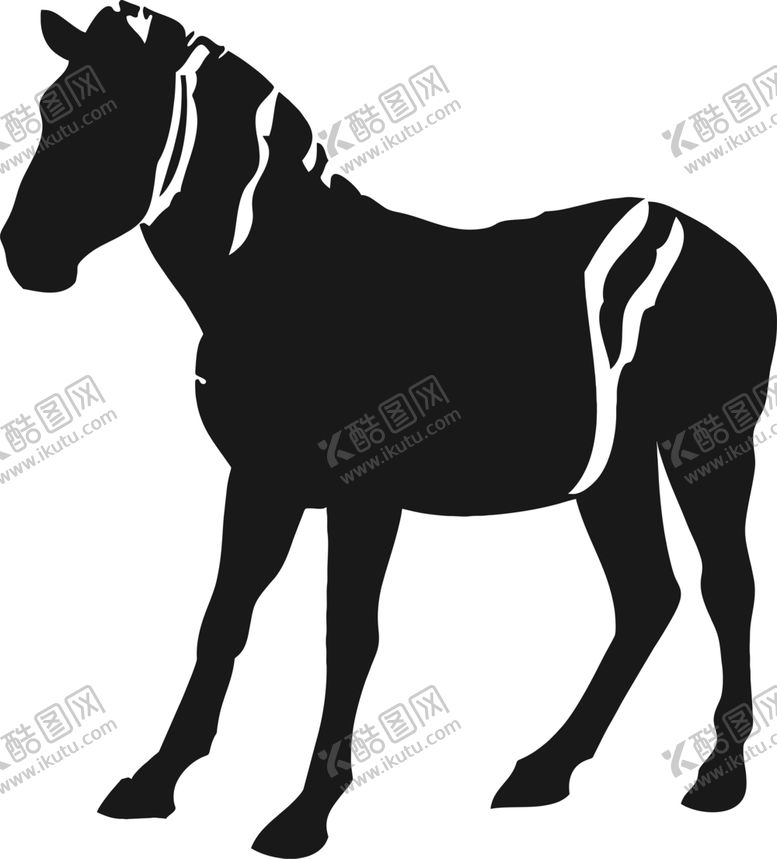 编号：83890904281649036470【酷图网】源文件下载-斑马剪影