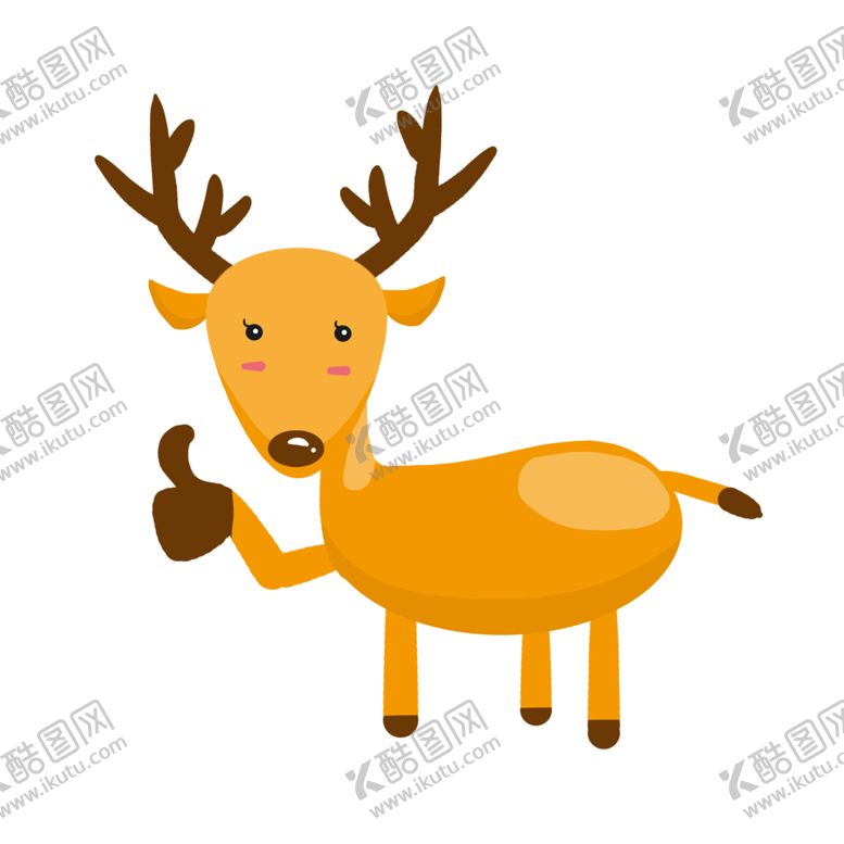 编号：24175809260418379133【酷图网】源文件下载-卡通长颈鹿