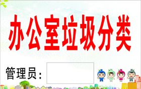 办公室垃圾分类公示牌