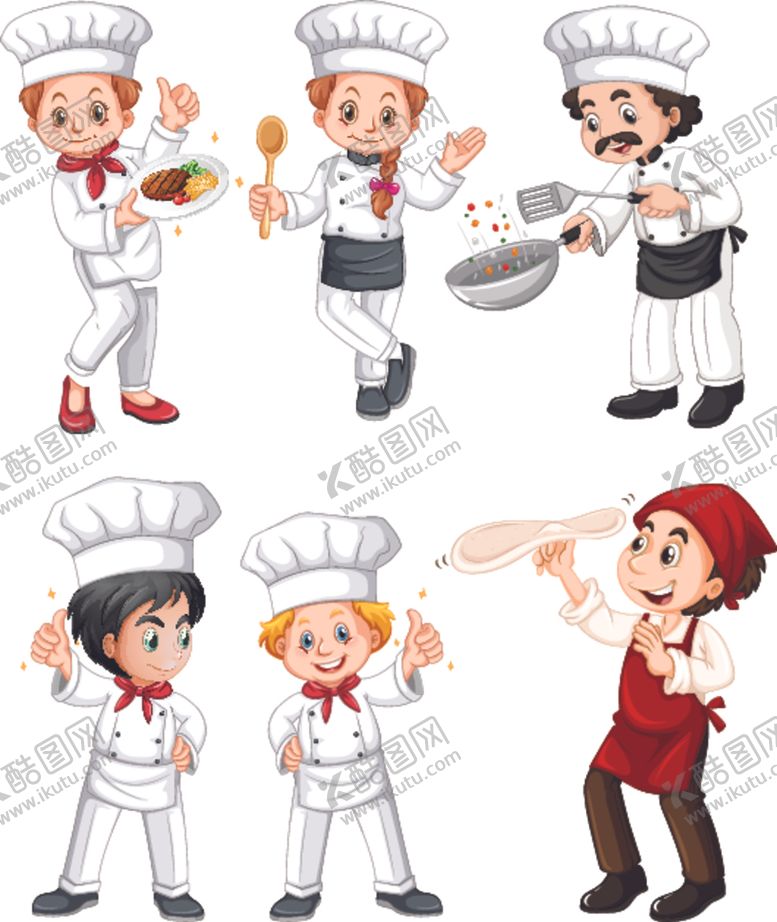 编号：27882509221247112919【酷图网】源文件下载-卡通厨师