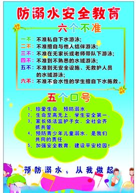 防溺水海报