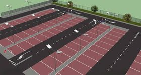 停车场su模型