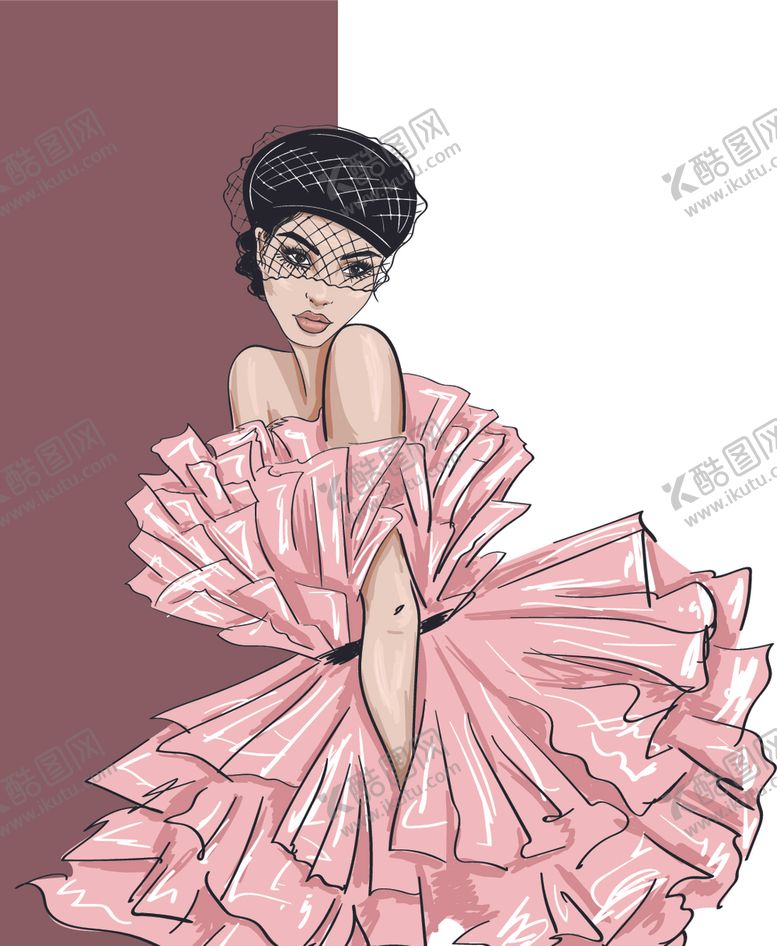 编号：19664707082249067987【酷图网】源文件下载-女性插画