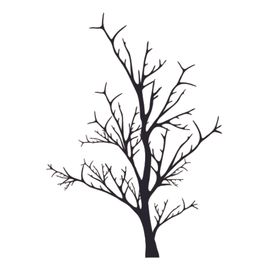 黑色植物树木剪影