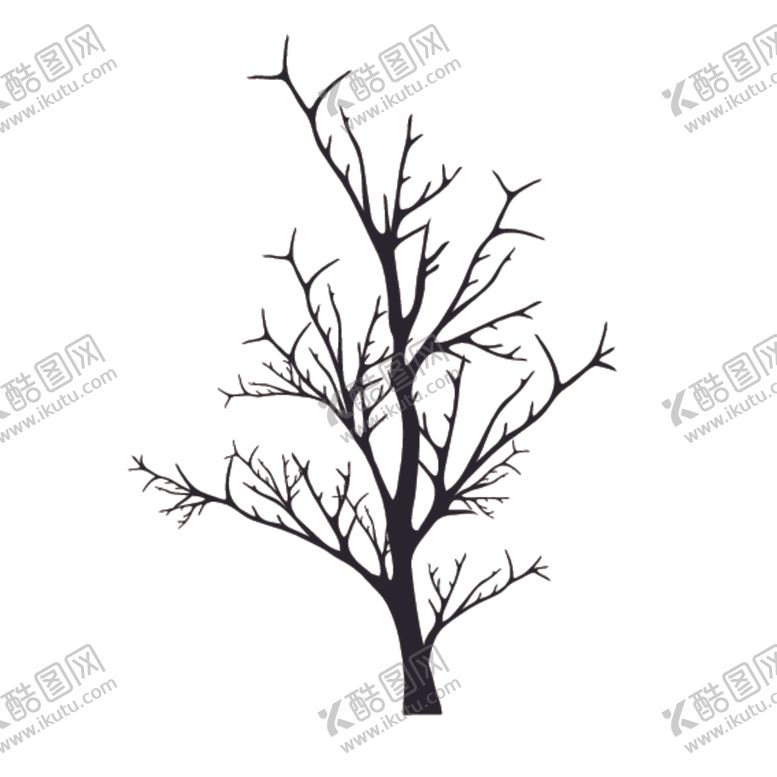 编号：34044010280426129326【酷图网】源文件下载-黑色植物树木剪影