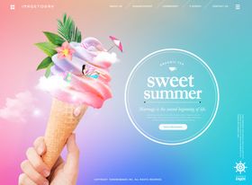 夏季创意合成海报
