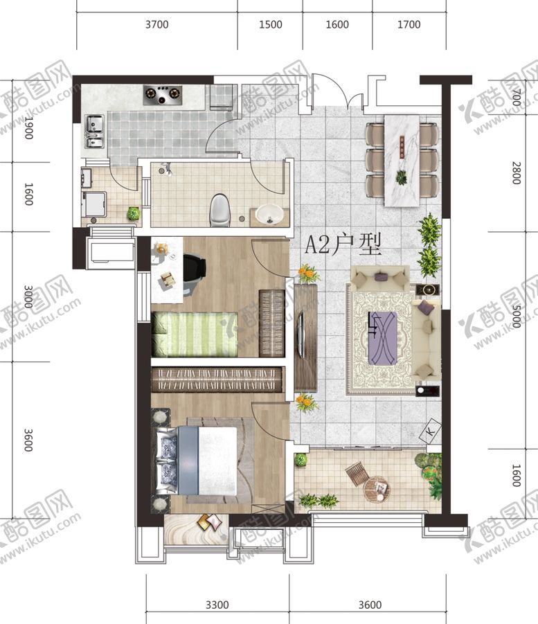 编号：25452709170858209206【酷图网】源文件下载-户型图