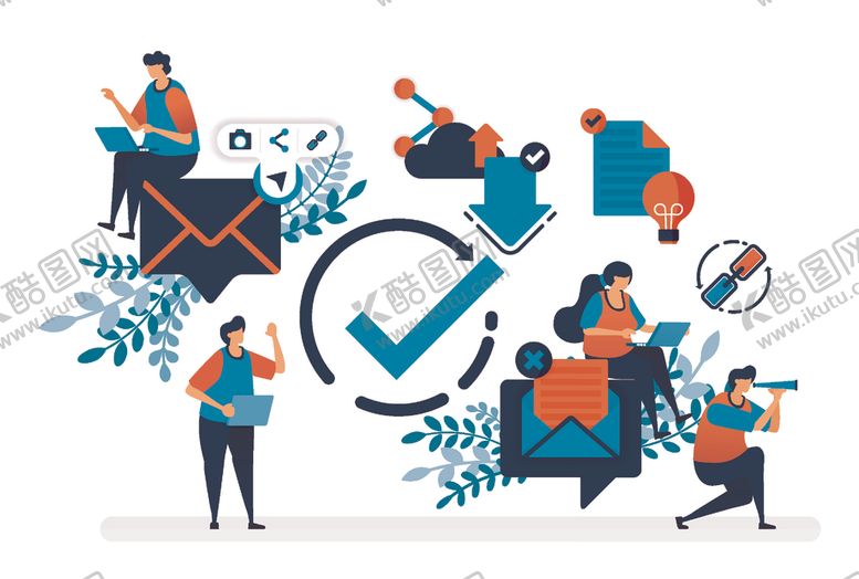 编号：69806510072150518000【酷图网】源文件下载-商务人士插画