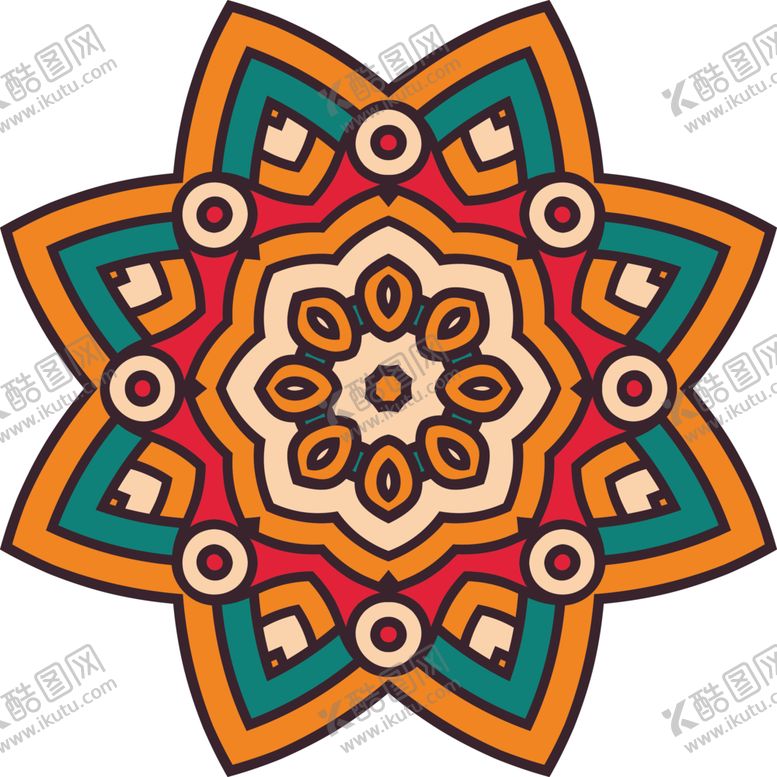 编号：48497106191605035018【酷图网】源文件下载-复古花纹图案