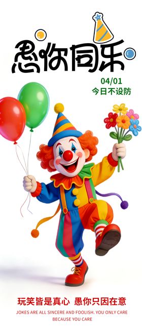 愚人节快乐宣传海报