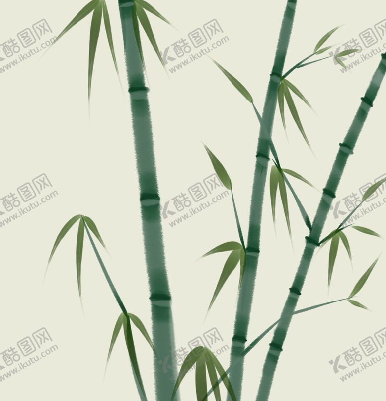 编号：65844101260846245418【酷图网】源文件下载-竹子手绘素材