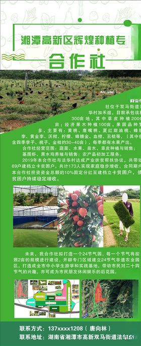 种植合作社展架
