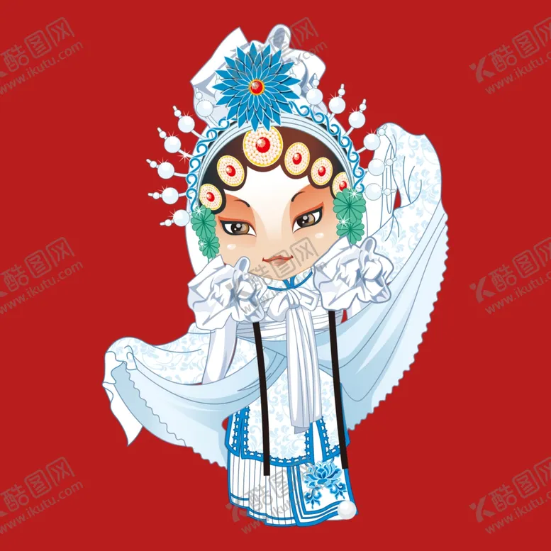 编号：94840801150126412920【酷图网】源文件下载-手绘京剧人物