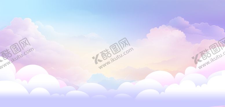 编号：22060902152328563317【酷图网】源文件下载-唯美云朵天空背景