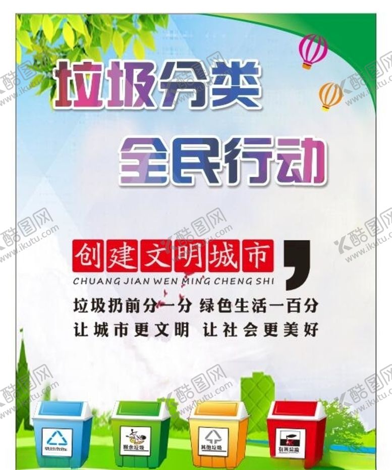 编号：48302805110825421337【酷图网】源文件下载-垃圾分类宣传海报