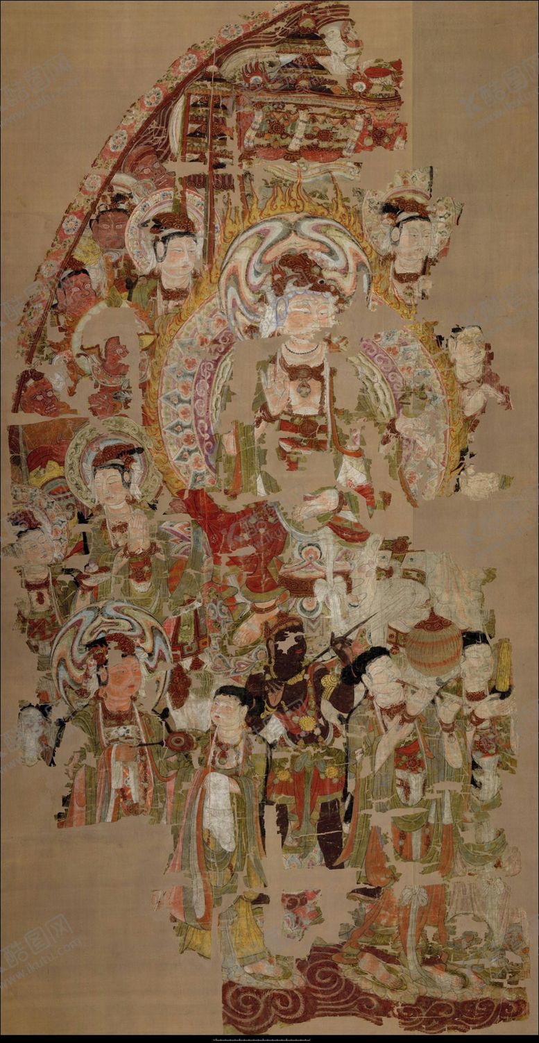 编号：69346210201601007873【酷图网】源文件下载-敦煌风格绘画图案