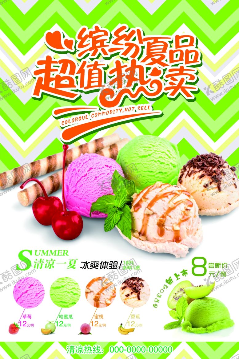 编号：58705109220836572904【酷图网】源文件下载-冰淇淋海报