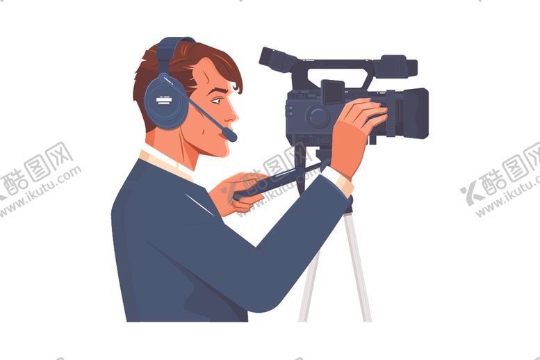 编号：79370010031159211413【酷图网】源文件下载-卡通摄影师