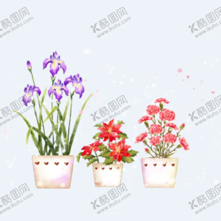 编号：98508510310647415553【酷图网】源文件下载-png格式植物花卉手绘素材