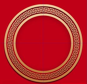 中国风边框金色