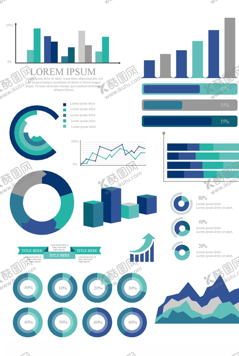 编号：84187009211411201645【酷图网】源文件下载-数据图表元素