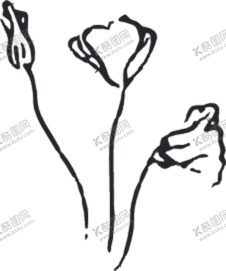 编号：69155306300229364297【酷图网】源文件下载-手绘花卉元素
