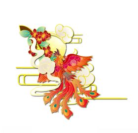 国潮凤凰插画