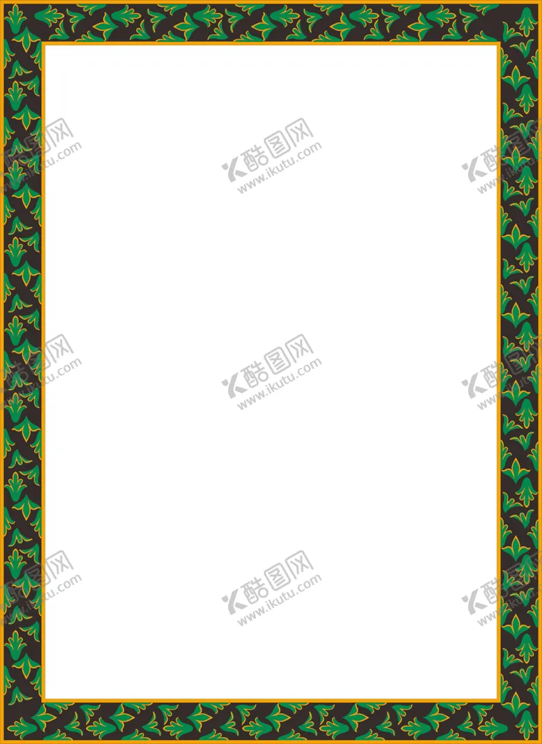 编号：23878404071424317508【酷图网】源文件下载-简约花纹边框