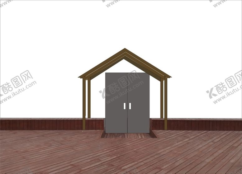 编号：26041610070238328777【酷图网】源文件下载-防腐木钢化玻璃雨棚