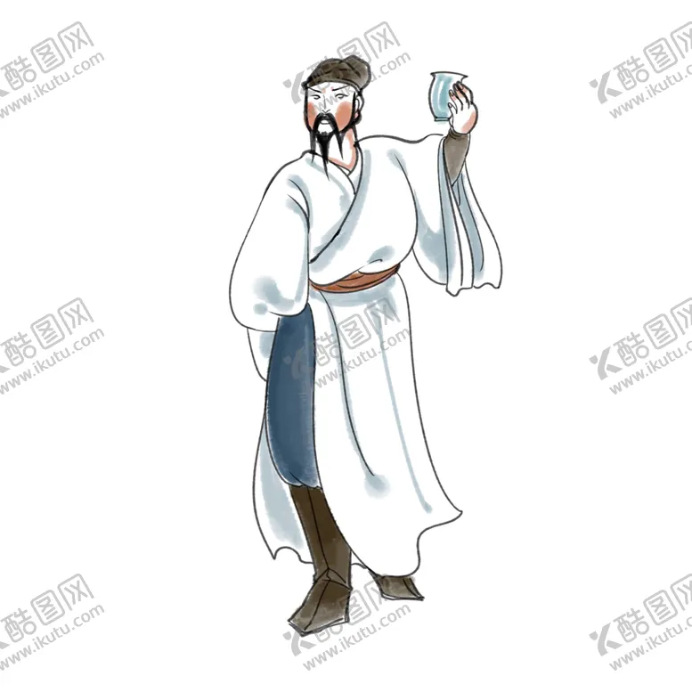编号：96913112101318428043【酷图网】源文件下载- 手绘文人墨客图片