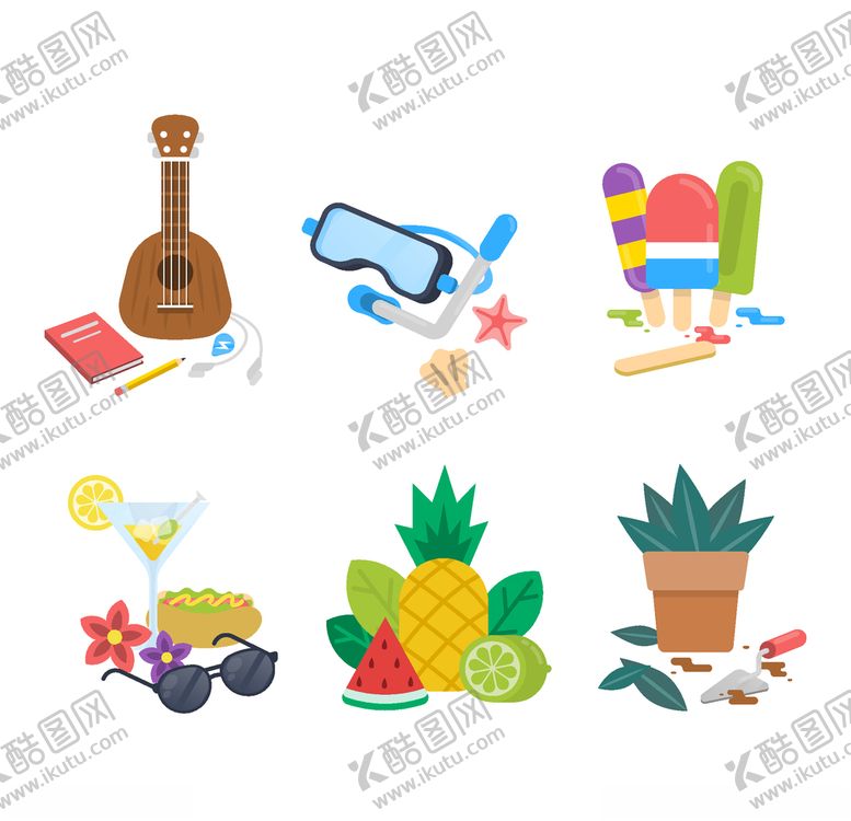 编号：38936905132206183112【酷图网】源文件下载-夏日元素