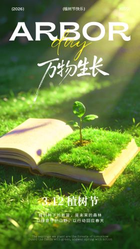 植树节节日海报