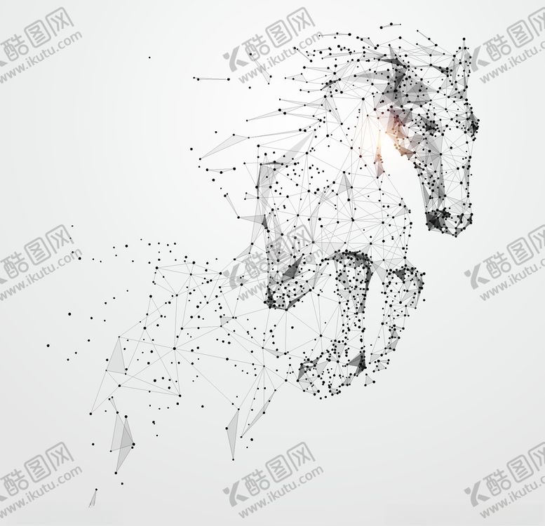 编号：79525607042348087141【酷图网】源文件下载-粒子笔刷骏马