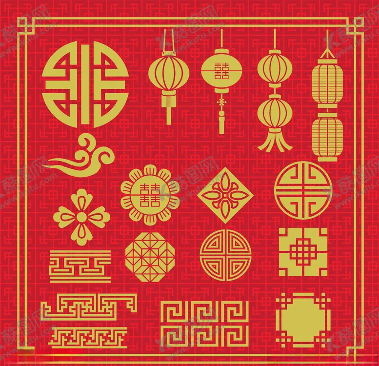 编号：75030710310517059154【酷图网】源文件下载-中国传统纹样