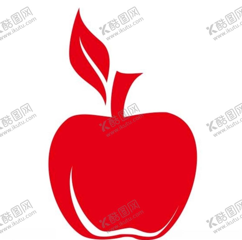 编号：20424405120511143393【酷图网】源文件下载-矢量红苹果