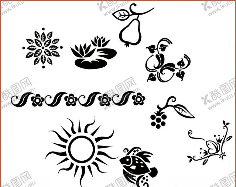 编号：91192910291430179971【酷图网】源文件下载-花纹花边角花边框