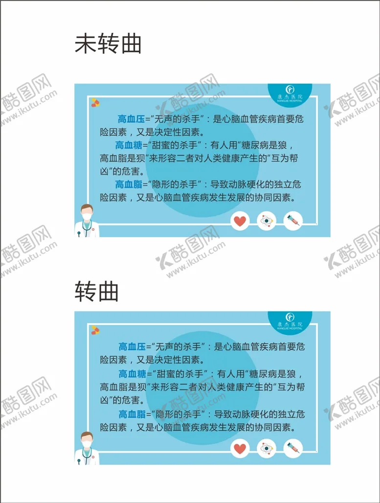 编号：58957301302049109499【酷图网】源文件下载-高血压 高血脂 高血糖展板