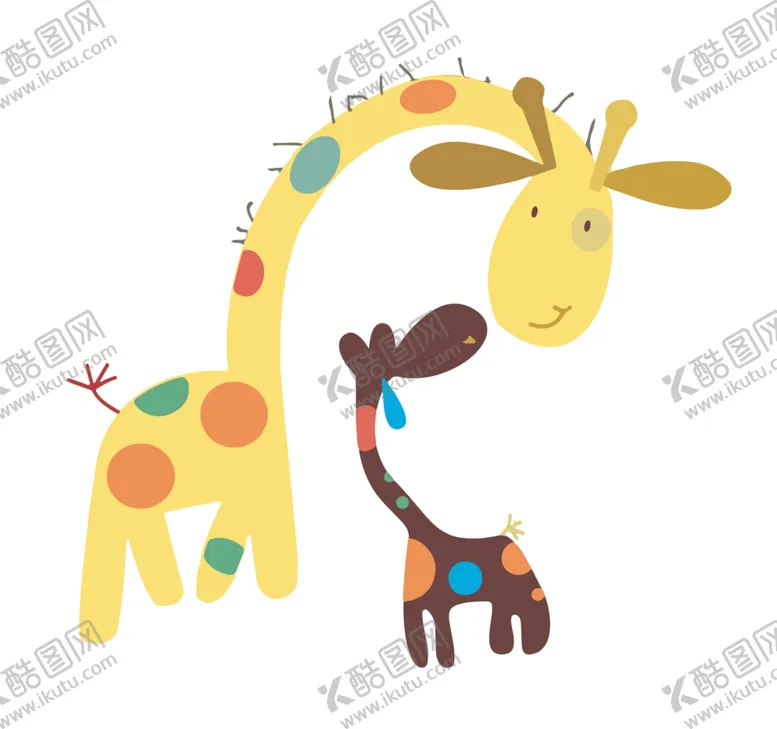 编号：36995905101204599201【酷图网】源文件下载-卡通长颈鹿
