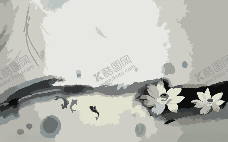 编号：66320101131201315984【酷图网】源文件下载-荷花水墨背景
