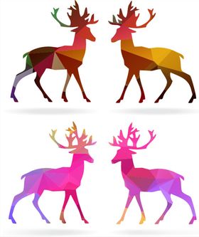 卡通麋鹿