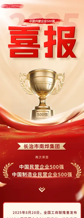 500强喜报长图