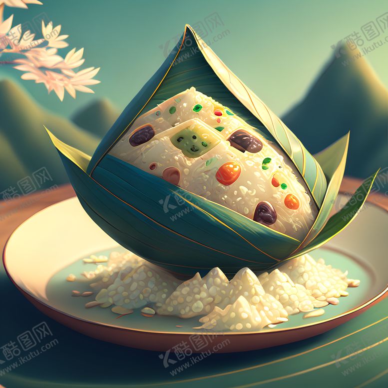 编号：67252301311954093179【酷图网】源文件下载-粽子美食