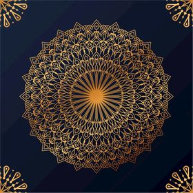 金色古典花纹背景装饰黑背景欧式