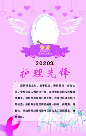 护士表彰海报