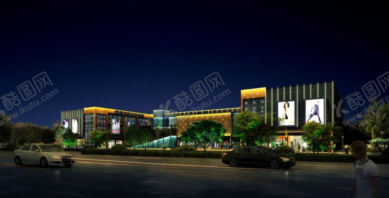 编号：26744610290339153022【酷图网】源文件下载-西安购物中心亮化