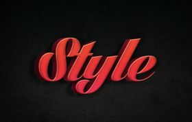 立体字样机