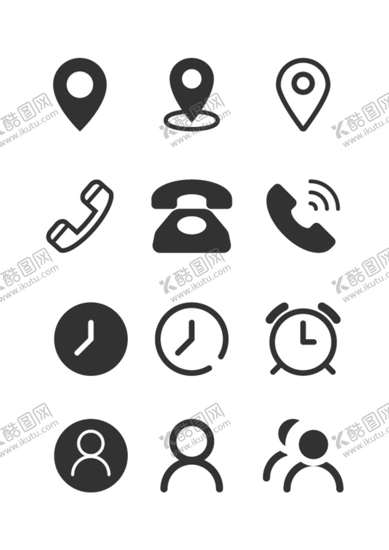编号：09276109170459426078【酷图网】源文件下载-常用icon小图标