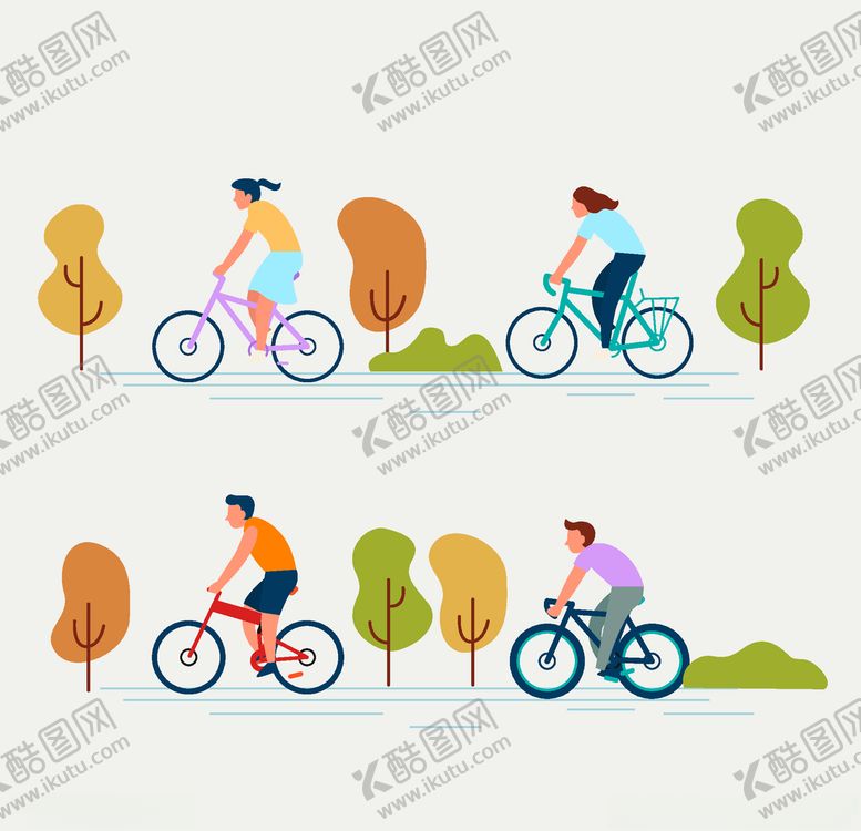 编号：52676505160954319534【酷图网】源文件下载-骑自行车
